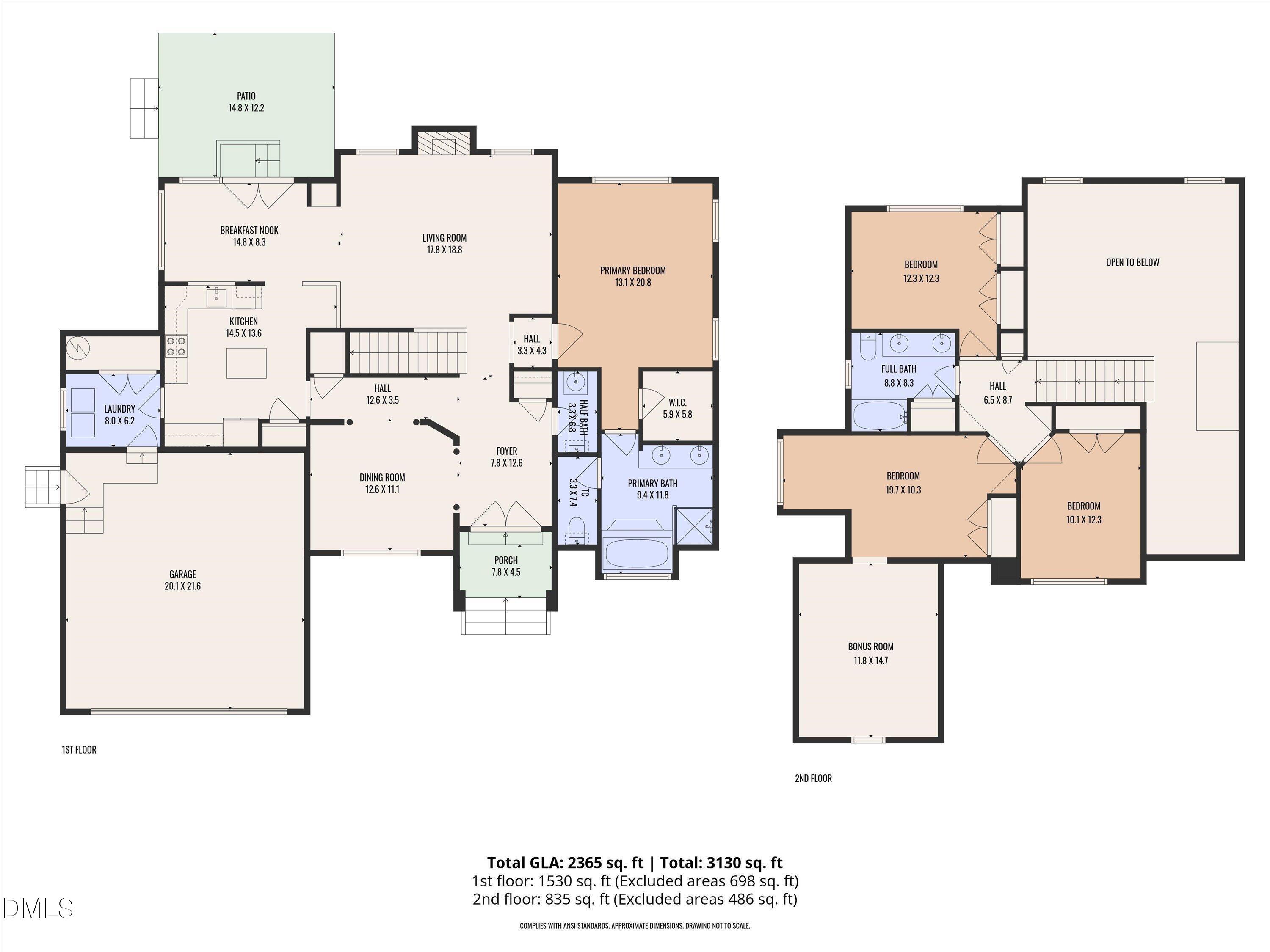 226 Marshview Circle Angier, NC 27501 - Photo 20 of 20 a picture of a floor plan