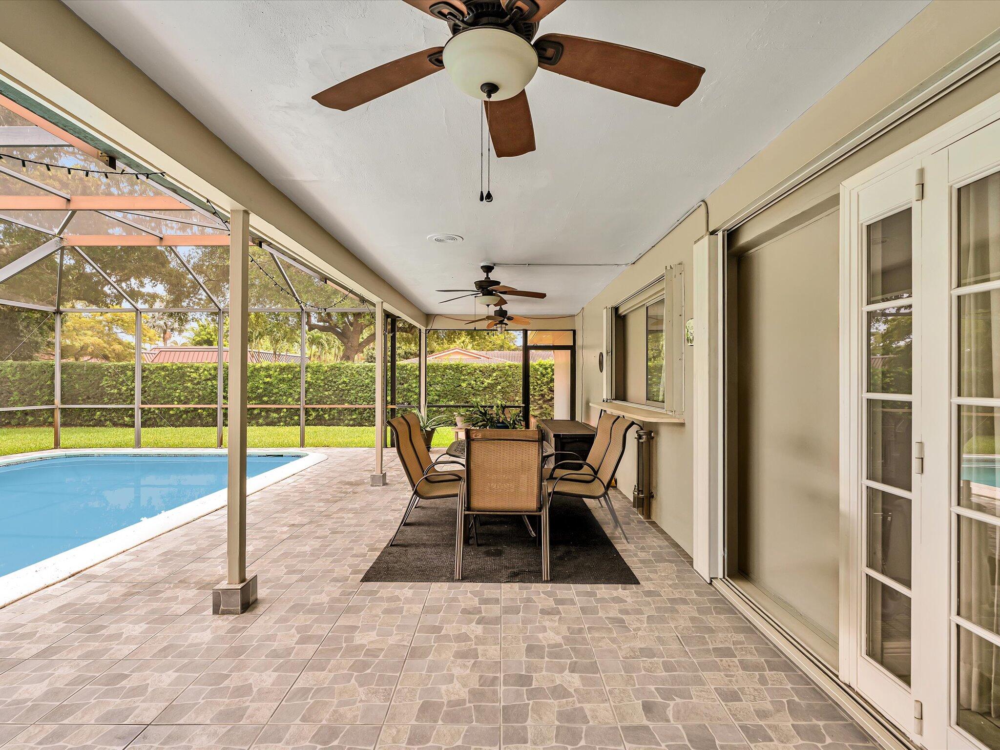 7381 Southwest 9th Street Plantation, FL 33317 - Photo 26 of 62 Covered Patio