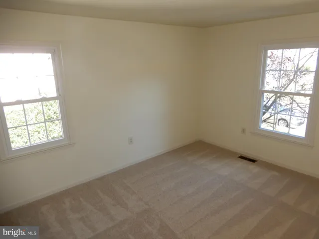 a view of small space with racks on the wall