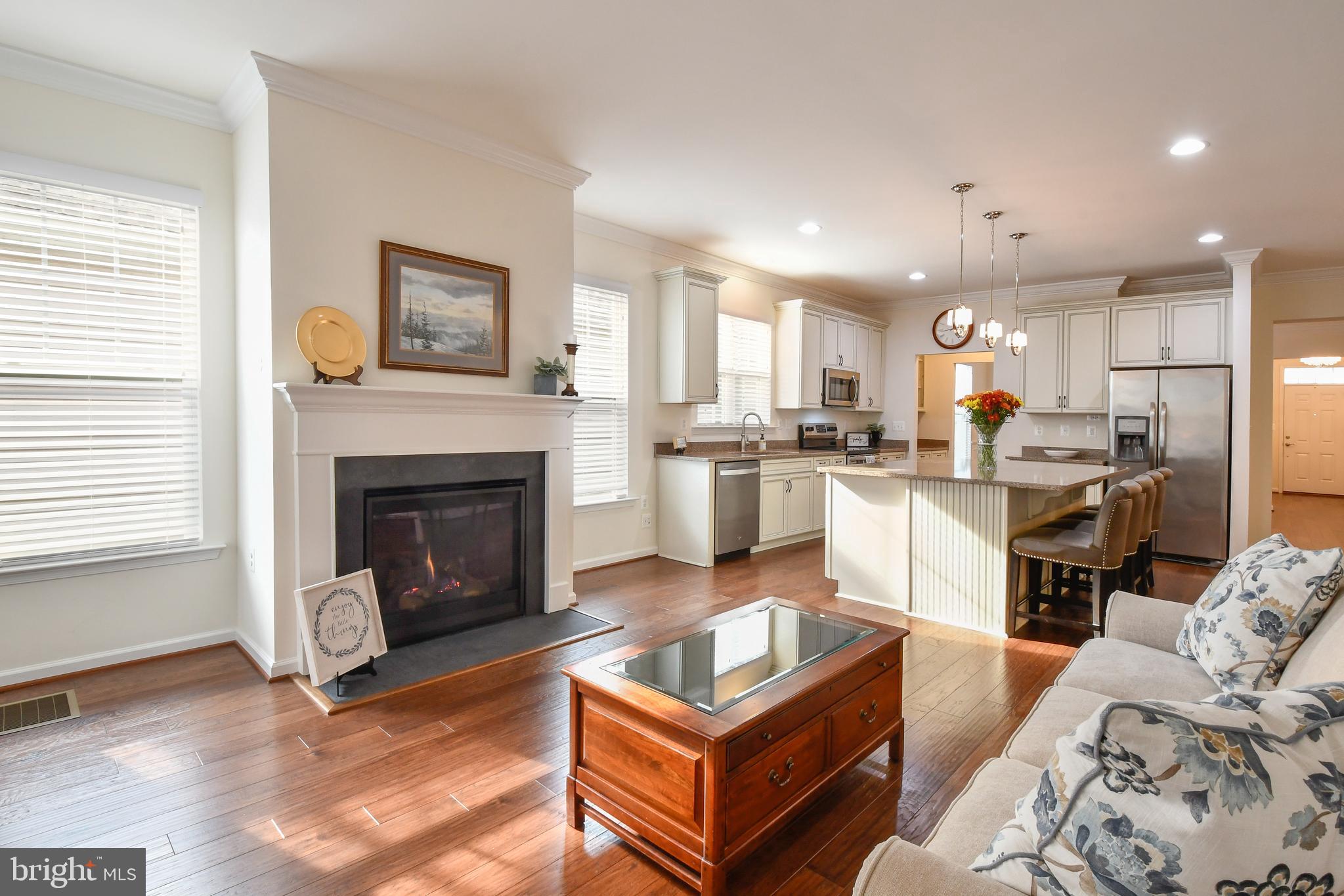 12413 Ruby Red Drive Fredericksburg, VA 22407 - Photo 21 of 54 Gas fireplace w/ lovely hearth & mantel