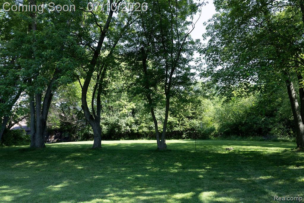 5052 Beecher Road Flint, MI 48532 - Photo 28 of 28 Expansive green lawn framed by mature trees, offering a verdant setting