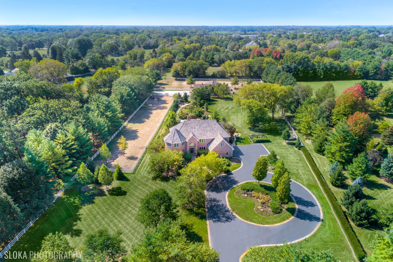 11 Moate Lane Barrington Hills, IL 60010 - Photo 1 of 71 an aerial view of a house with garden space and outdoor space
