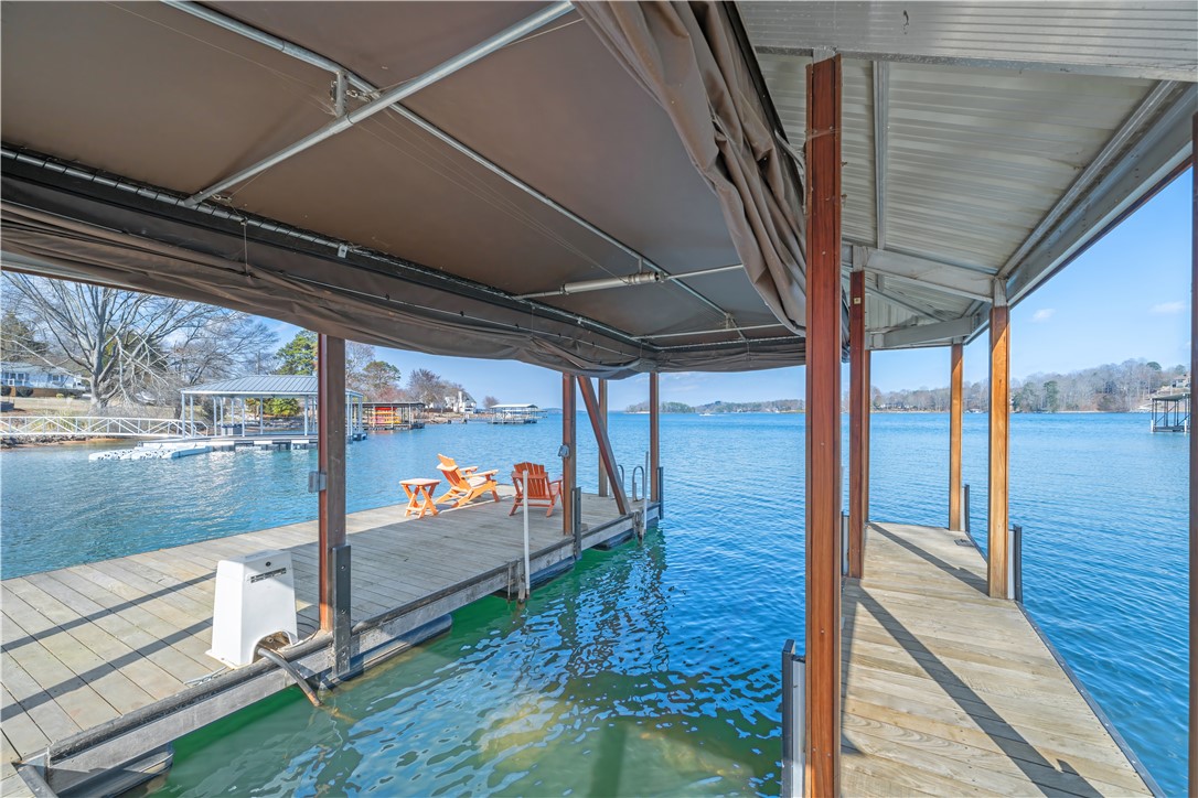 640 Old Salem Road Seneca, SC 29672 - Photo 22 of 32 Boathouse with a dock for waterfront recreation.