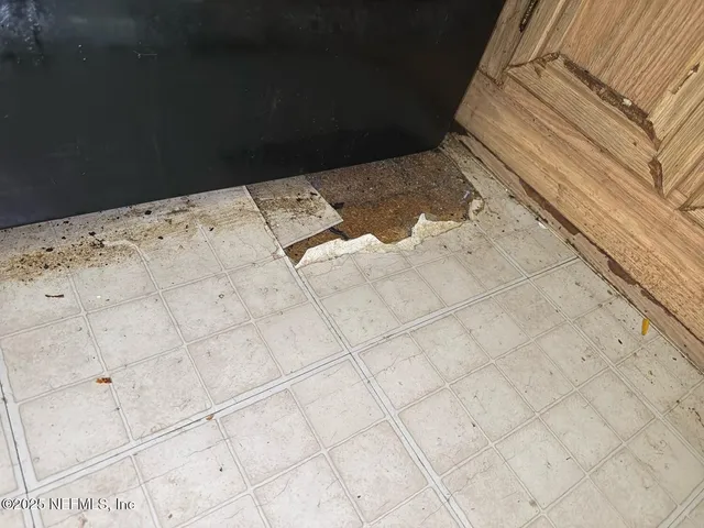 a view of a painting on the wall