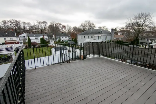 a view of a balcony with an outdoor space