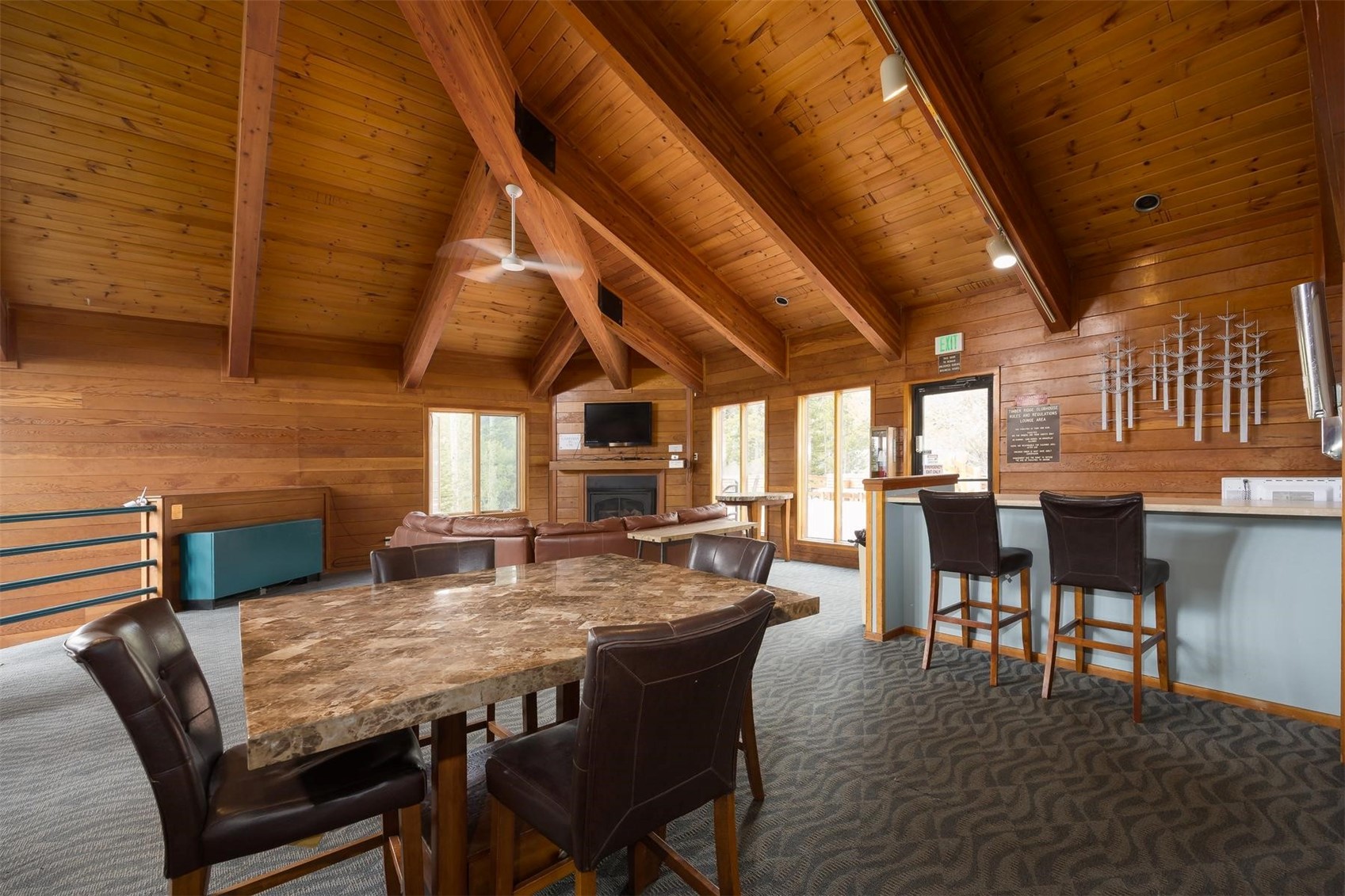 91100 Ryan Gulch Road, Unit 91105 Silverthorne, CO 80498 - Photo 46 of 49 a outdoor dining space with furniture and outdoor view