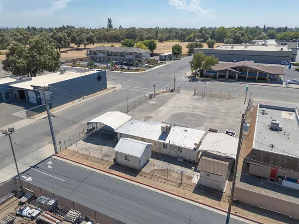 an aerial view of a city with lots of residential buildings