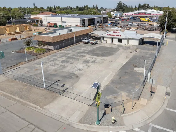 a view of a backyard of a house