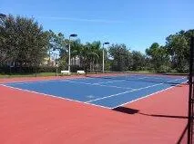 a view of a tennis court