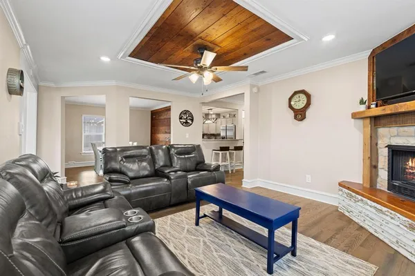 a kitchen with a sink stove and refrigerator