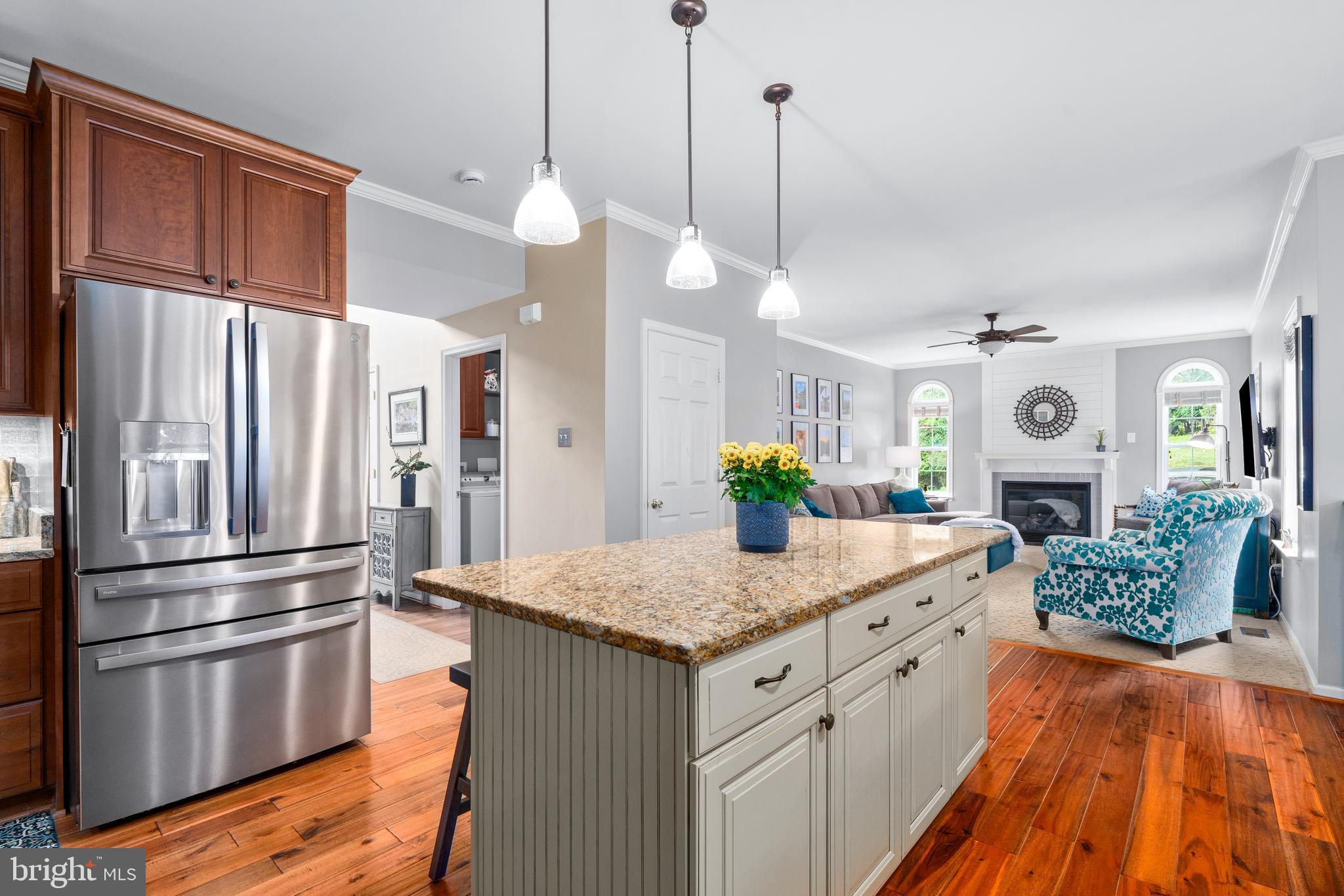 4644 Old Swimming Pool Road Braddock Heights, MD 21714 - Photo 13 of 60 a kitchen with stainless steel appliances granite countertop a refrigerator a oven and a sink