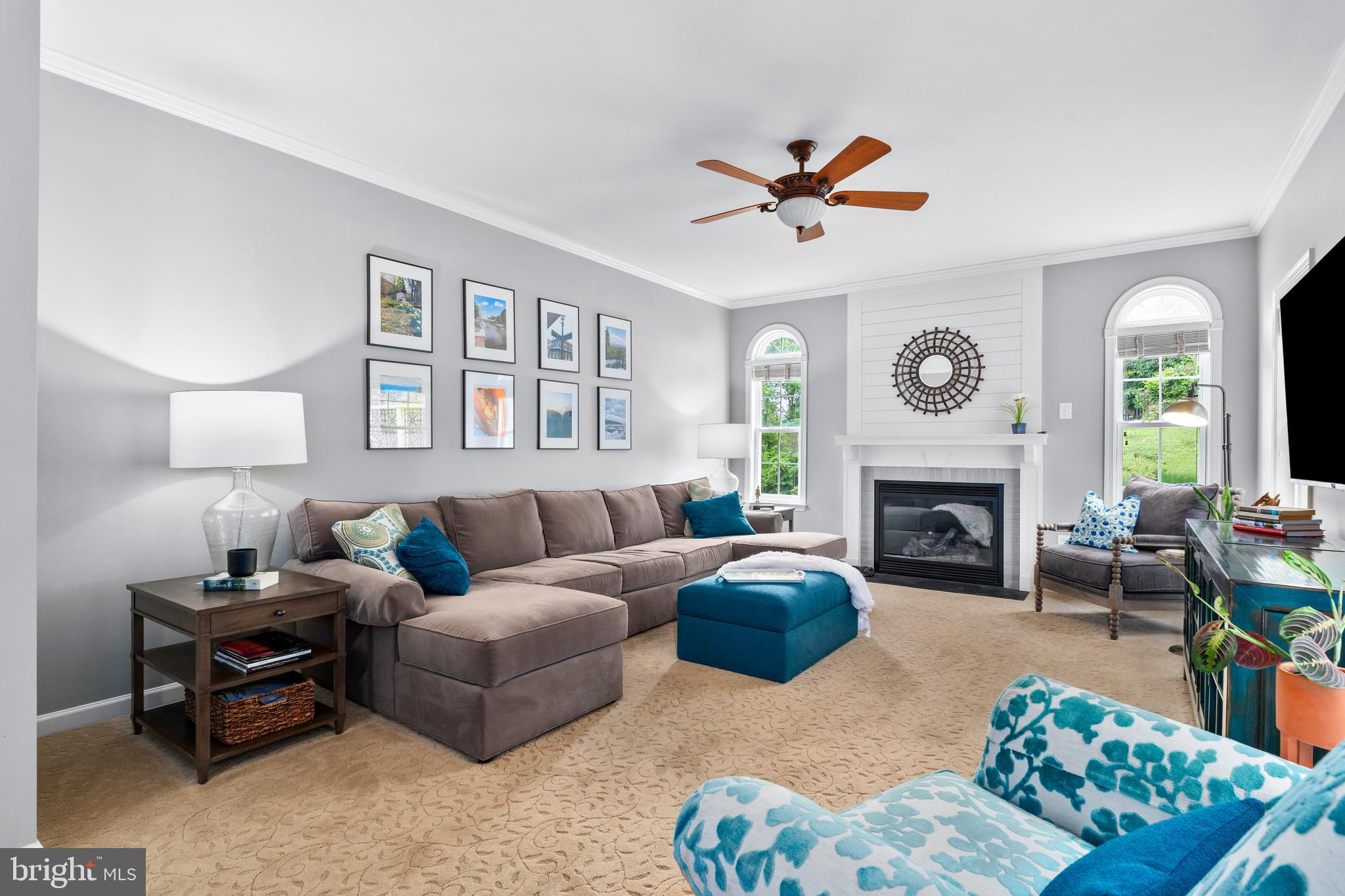 4644 Old Swimming Pool Road Braddock Heights, MD 21714 - Photo 18 of 60 a living room with furniture a window and a fireplace