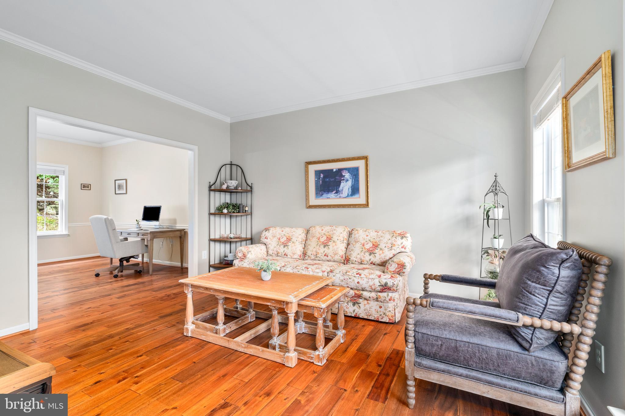 4644 Old Swimming Pool Road Braddock Heights, MD 21714 - Photo 22 of 60 a living room with furniture and a wooden floor
