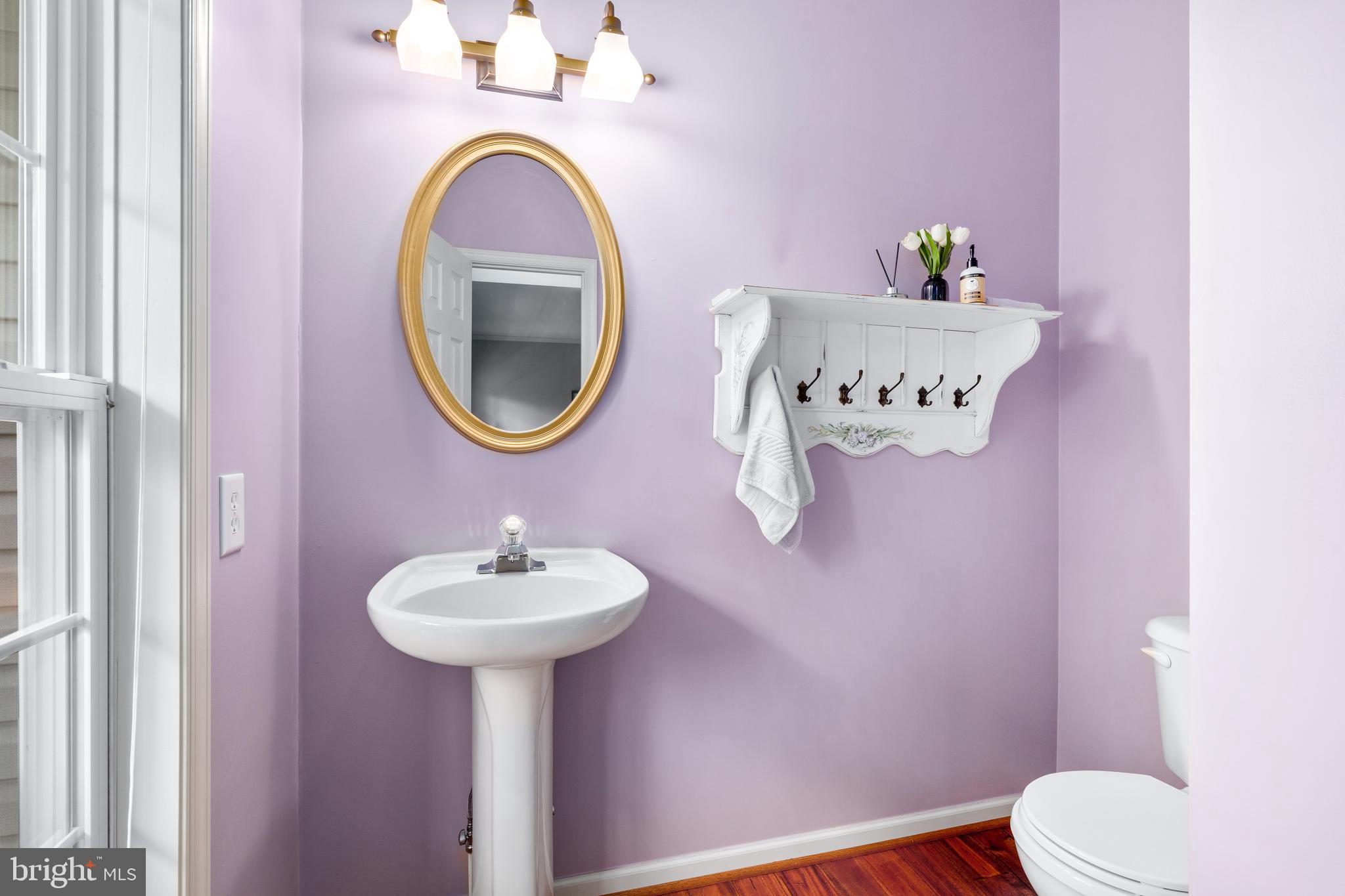 4644 Old Swimming Pool Road Braddock Heights, MD 21714 - Photo 25 of 60 a bathroom with a sink mirror and toilet