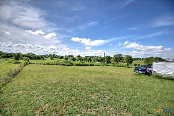 a view of a lake with houses