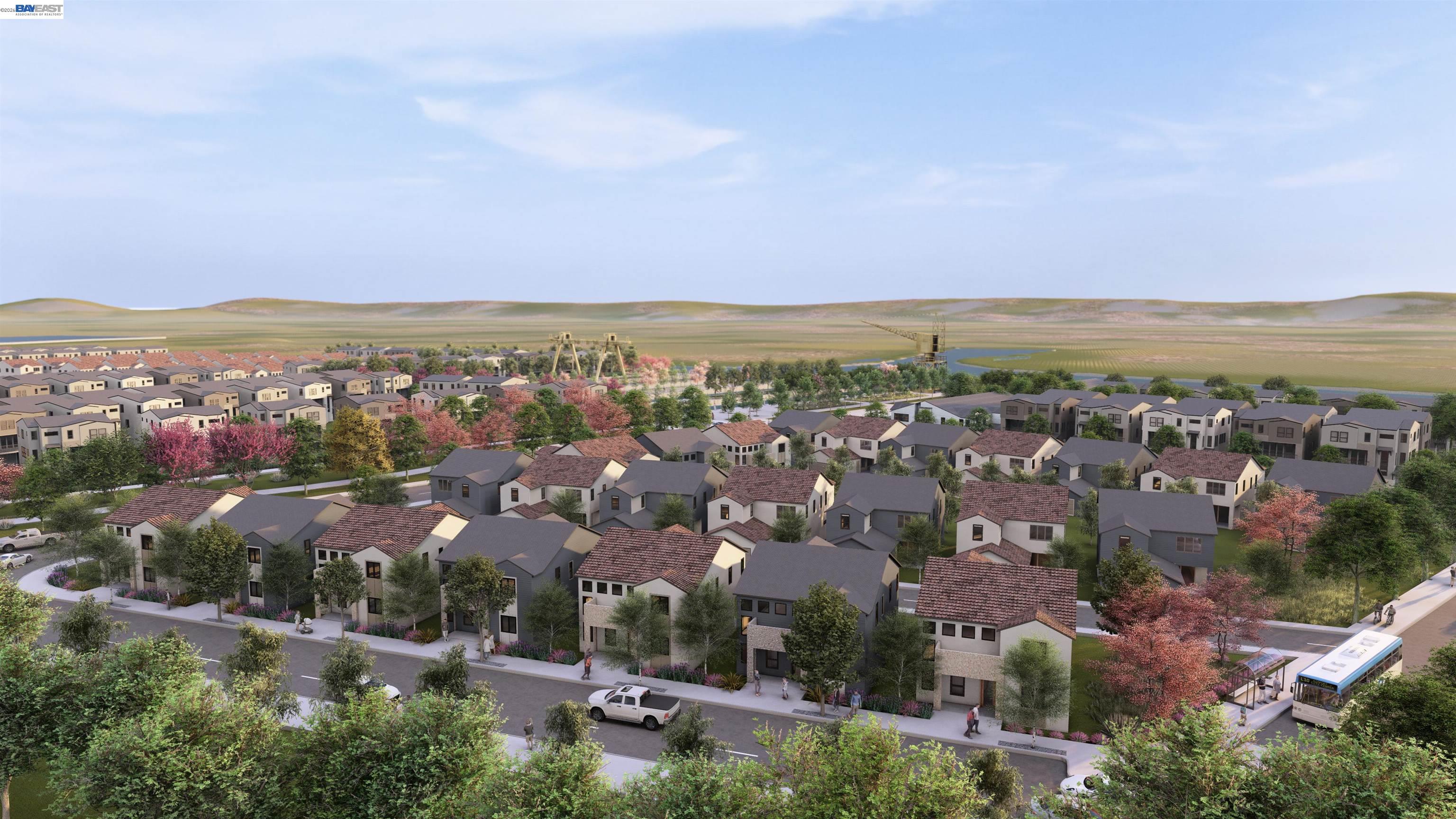 153 Compass Drive, Unit 2101 St. Helena, CA 94558 - Photo 12 of 12 an aerial view of a city with lots of residential buildings and mountain view in back