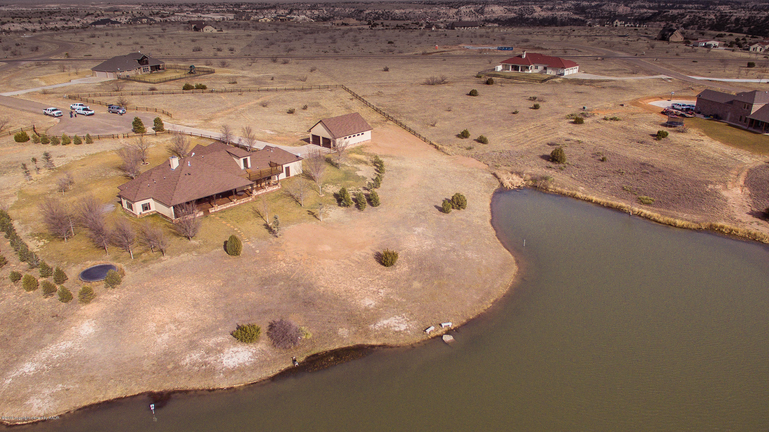 7300 East Lake View Road Amarillo, TX 79118 - Photo 3 of 59 Rear Aerial View