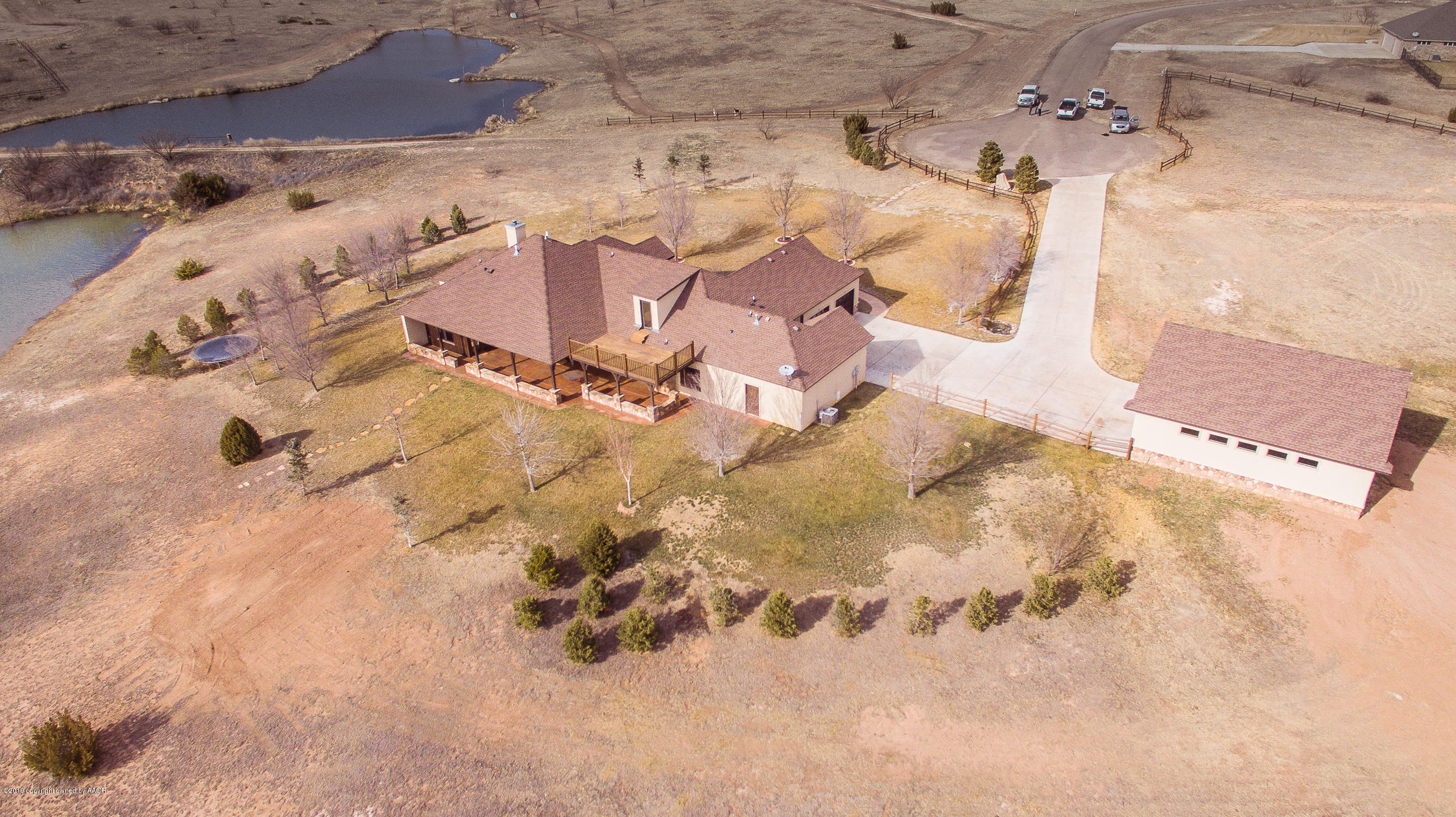 7300 East Lake View Road Amarillo, TX 79118 - Photo 4 of 59 Rear Aerial View 2