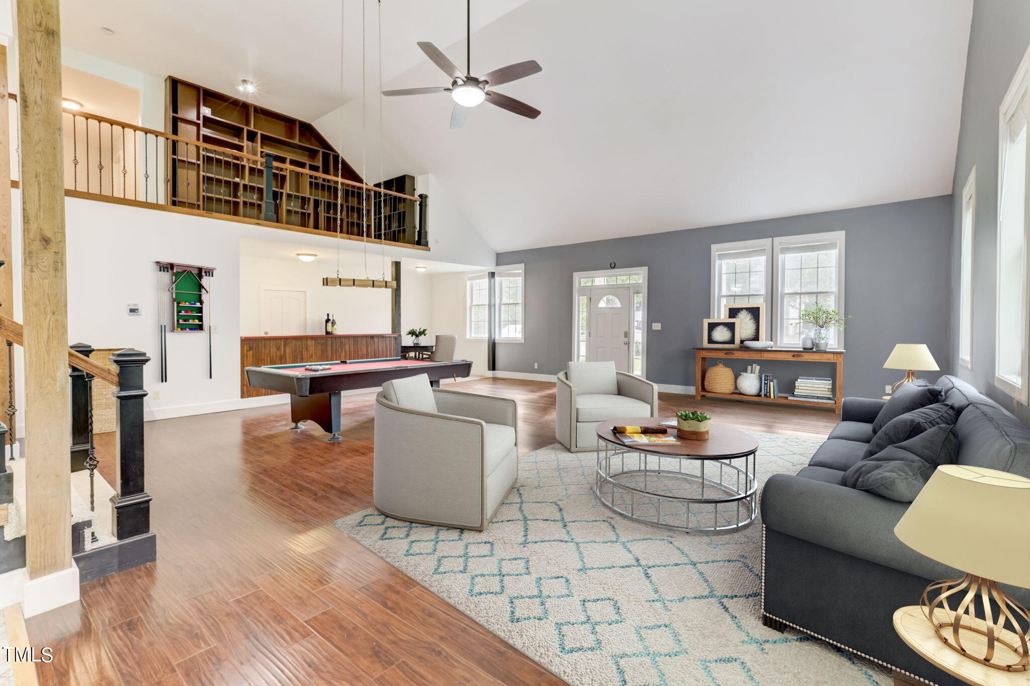 1538 Marly Drive Durham, NC 27703 - Photo 8 of 40 a living room with fireplace furniture and a wooden floor