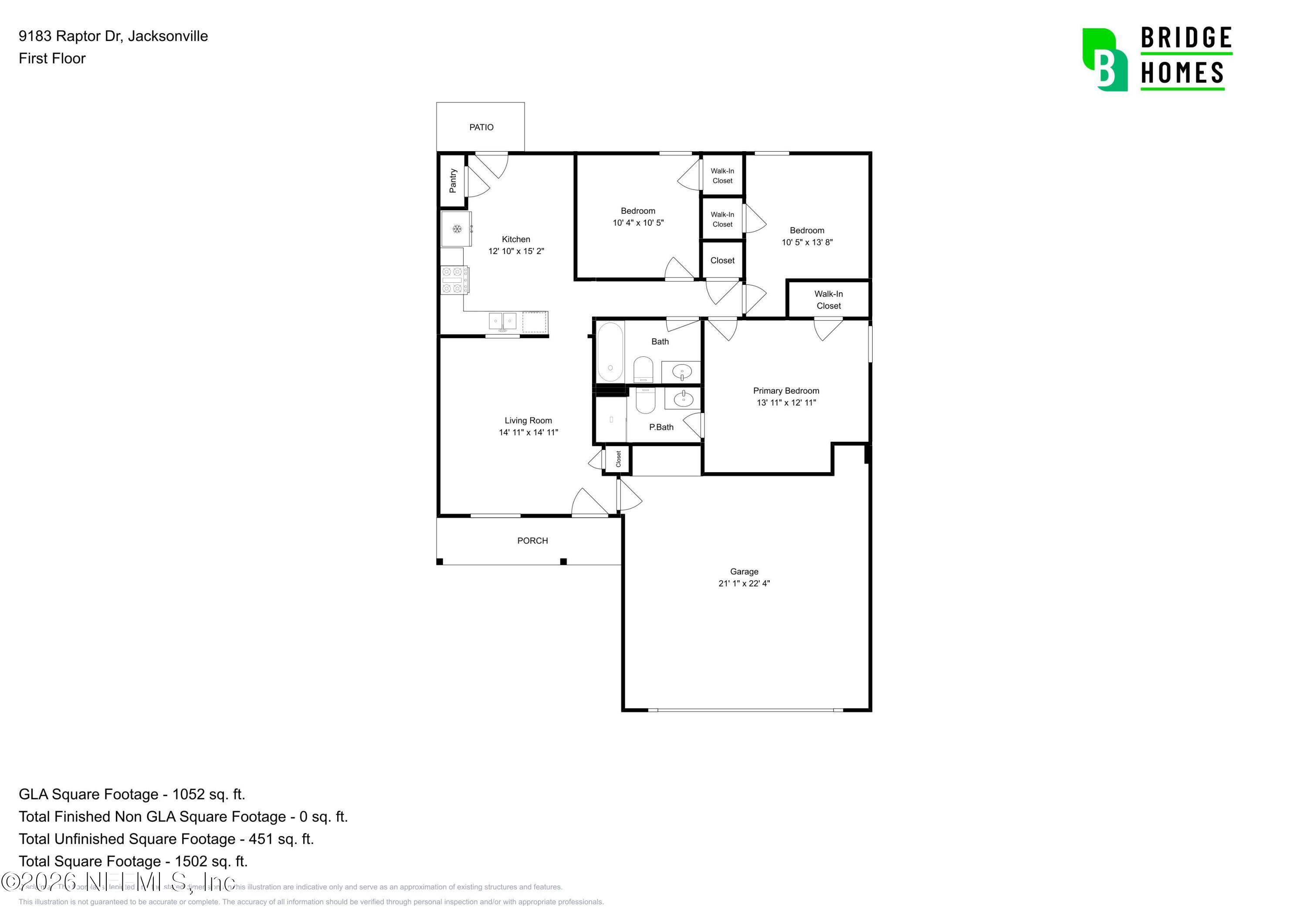9183 Raptor Drive Jacksonville, FL 32221 - Photo 18 of 18 Floorplan