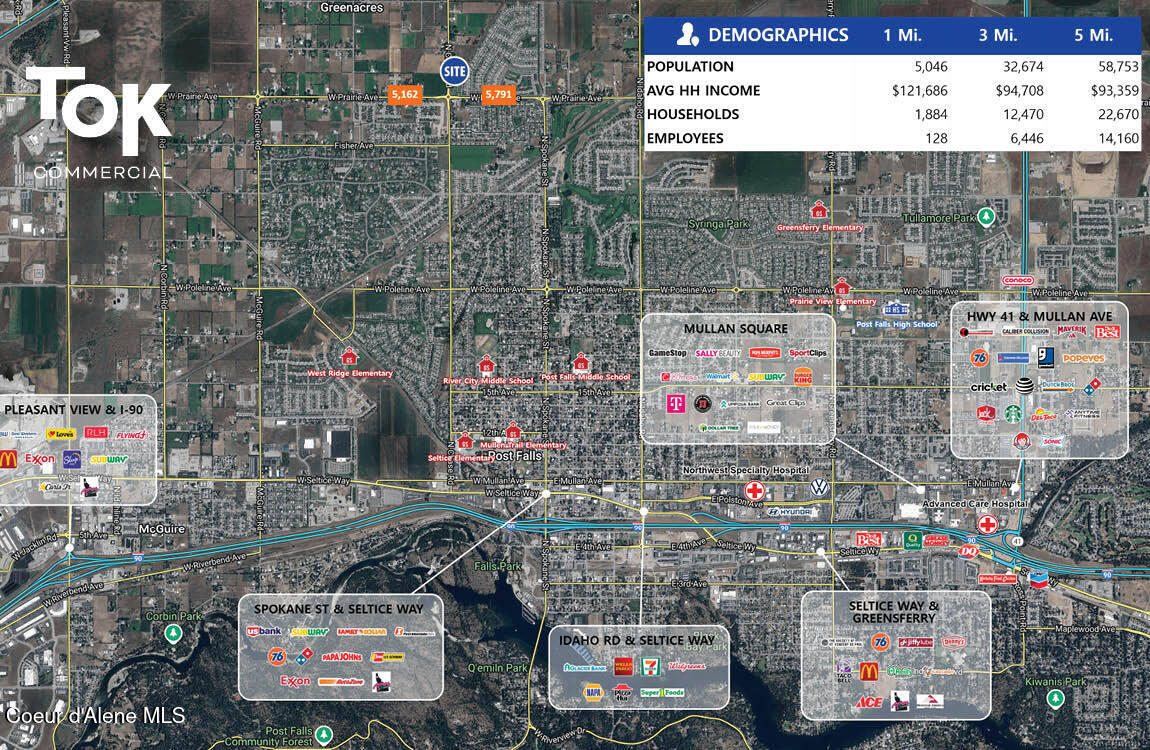 8236 Chase Road Post Falls, ID 83854 - Photo 2 of 3 Area Aerial