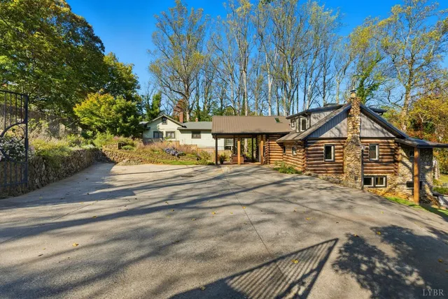 a view of city and mountain