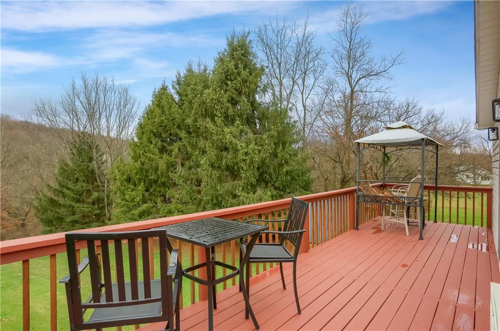220 Kilgallen Road Butler, PA 16002 - Photo 43 of 50 a view of a wooden deck with furniture