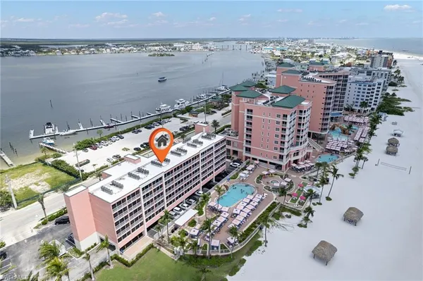 a bird view of a lake