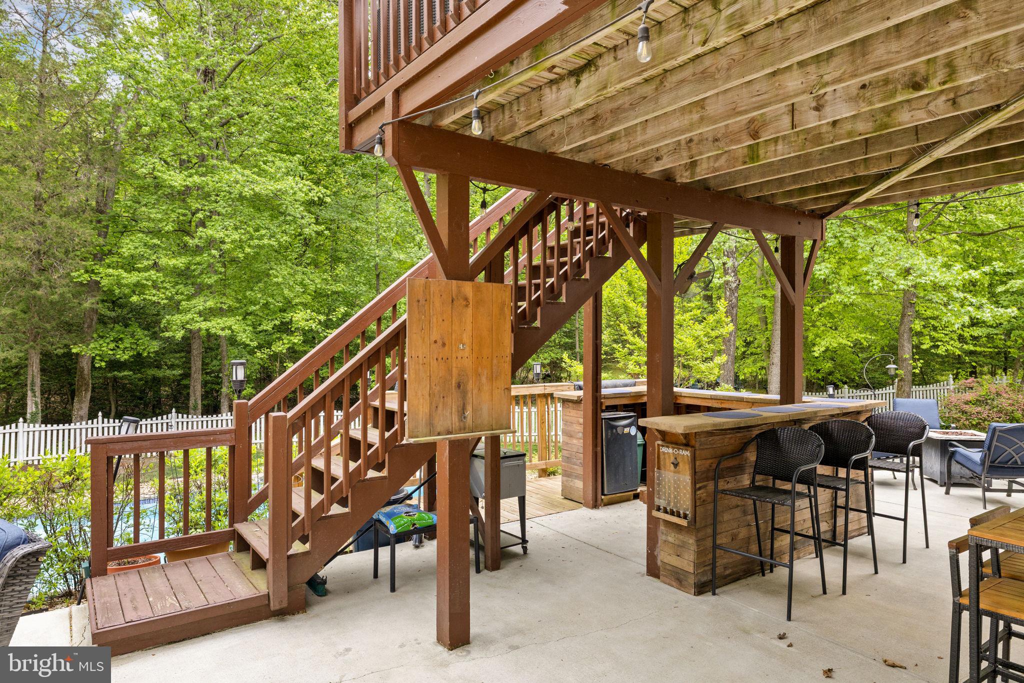 100 Boscobel Road Fredericksburg, VA 22405 - Photo 56 of 67 a view of deck with furniture and trees around