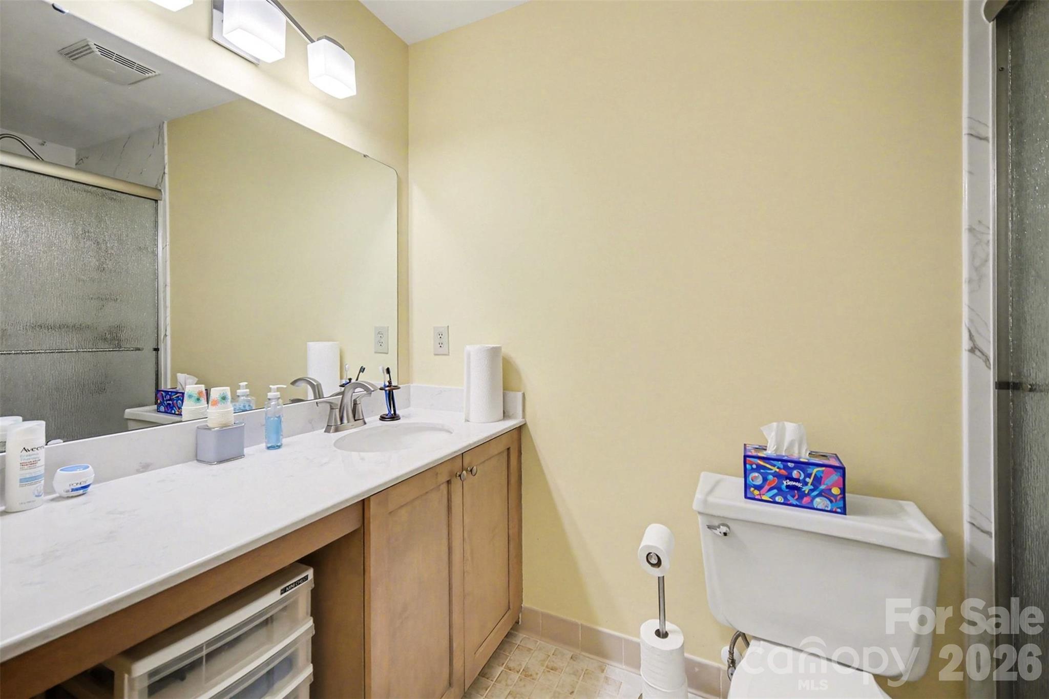 9325 Chislehurst Road Mint Hill, NC 28227 - Photo 21 of 30 a bathroom with a sink and a mirror