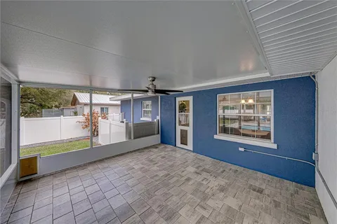 a house view with a garden space