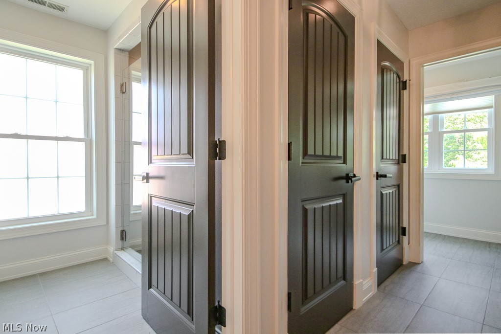 2218 South Overlook Road Cleveland Heights, OH 44106 - Photo 21 of 24 Full spacious bath on 2nd fl with double sinks, dedicated restroom/shower spaces and linen closets