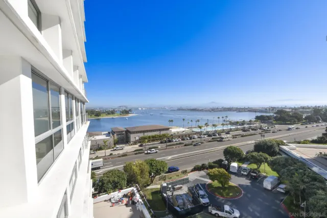 a view of a city and lake view