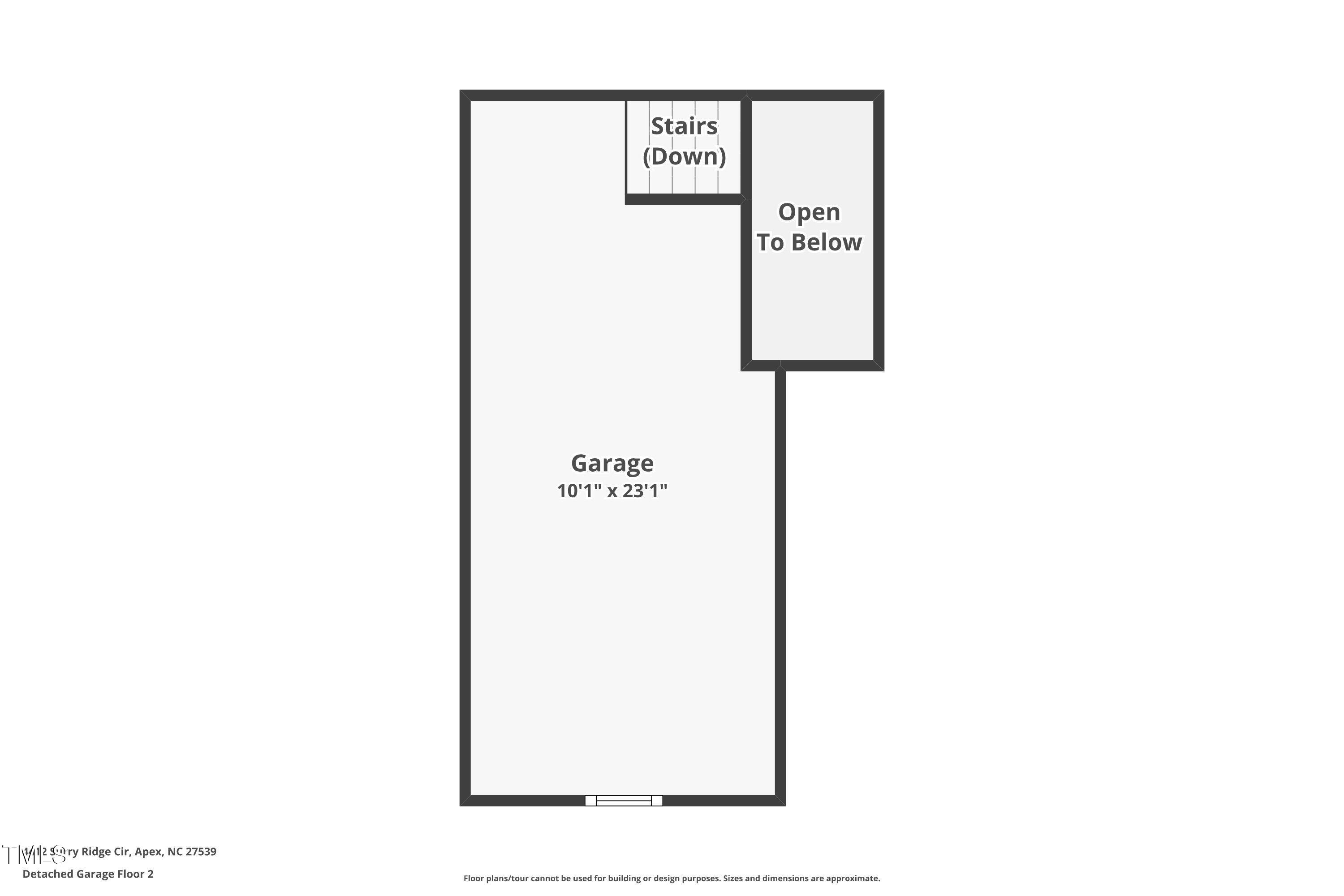 4412 Surry Ridge Circle Apex, NC 27539 - Photo 73 of 76 4-detached-garage-floor-2