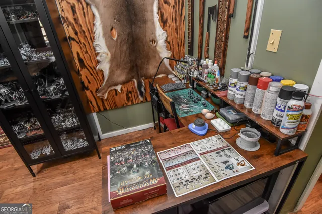 a view of storage and utility room