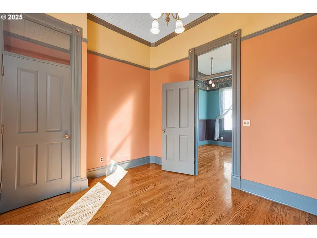 a view interior of the house and wooden floor