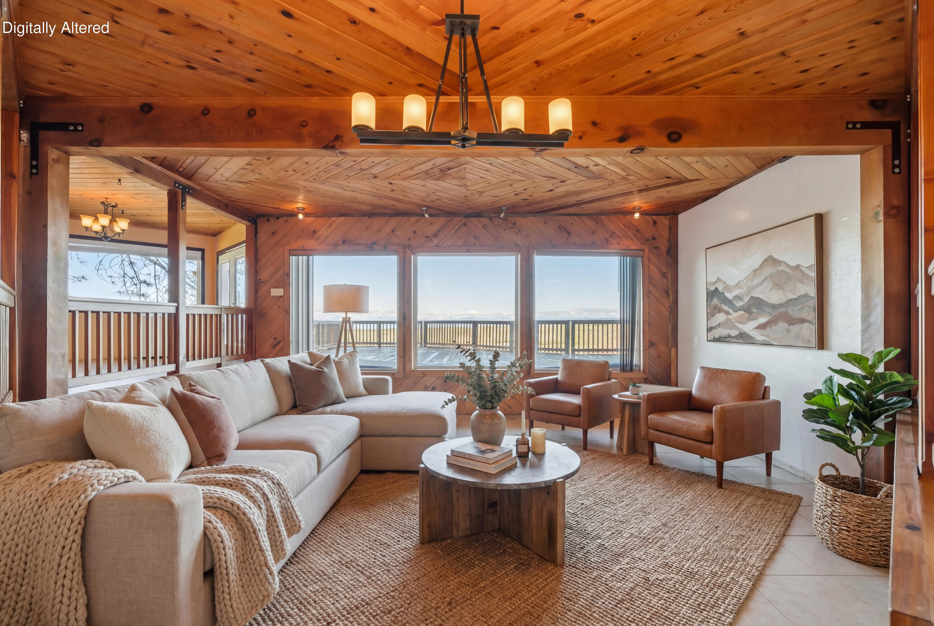 6866 Alpine Ridge Road Shingletown, CA 96088 - Photo 3 of 58 a living room with furniture and a large window
