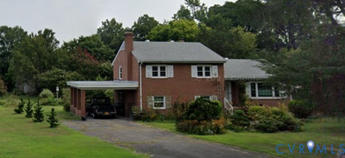 5314 Dickens Road Richmond, VA 23230 - Photo 1 of 1 View of front facade featuring a carport, asphalt