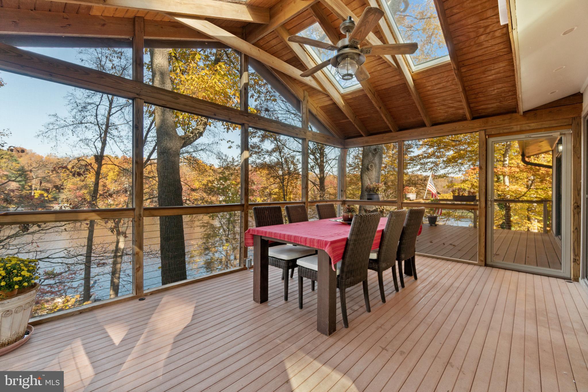 11226 South Shore Road Reston, VA 20190 - Photo 4 of 45 Screened porch overlooking Lake Anne