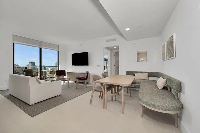 a view of a balcony with an outdoor space