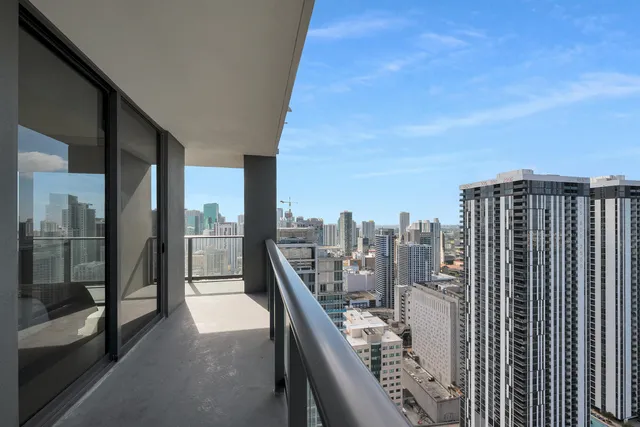 a balcony view with a outdoor space