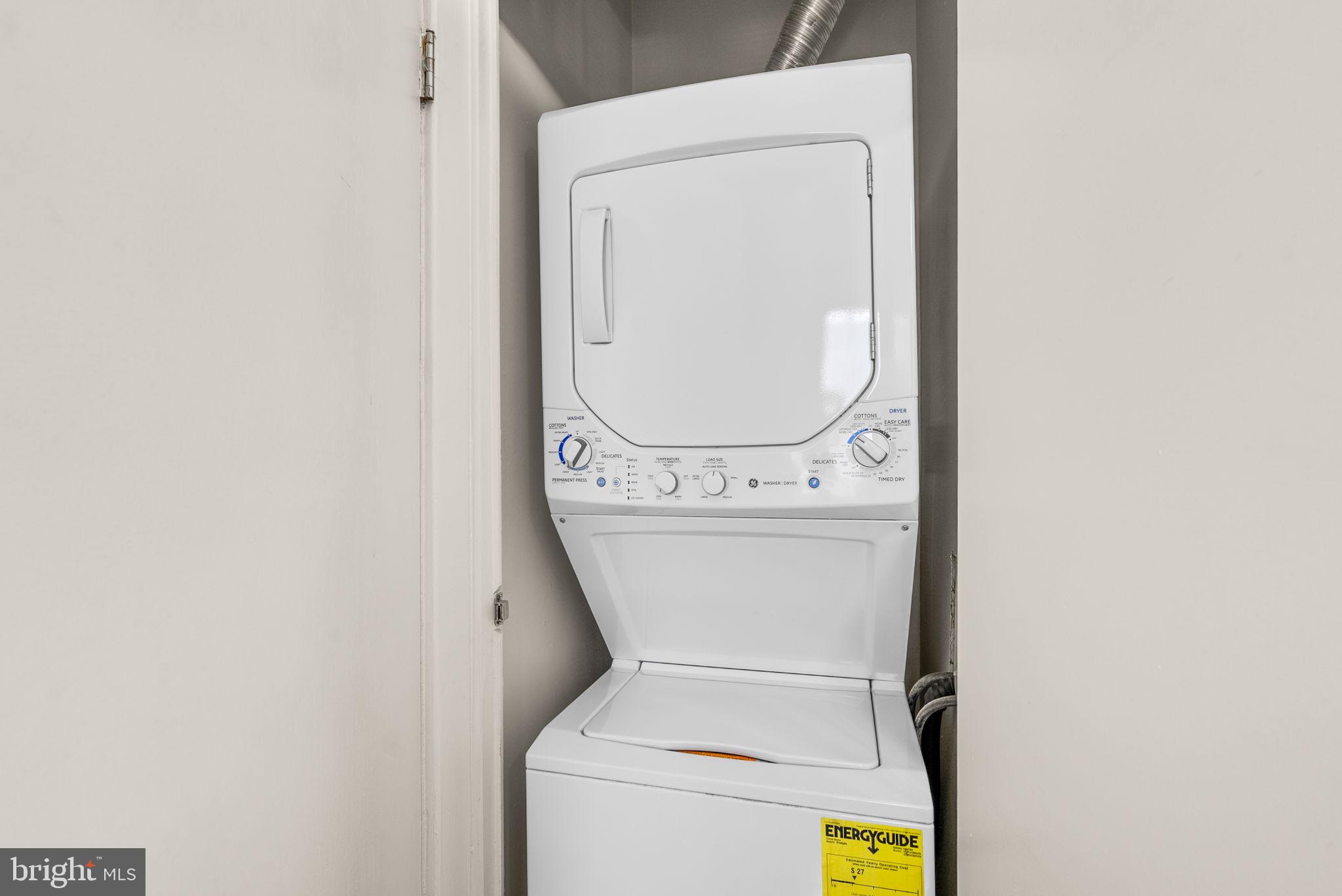 1318 35th Street Northwest, Unit 7 Washington, DC 20007 - Photo 20 of 27 a utility room with dryer and washer