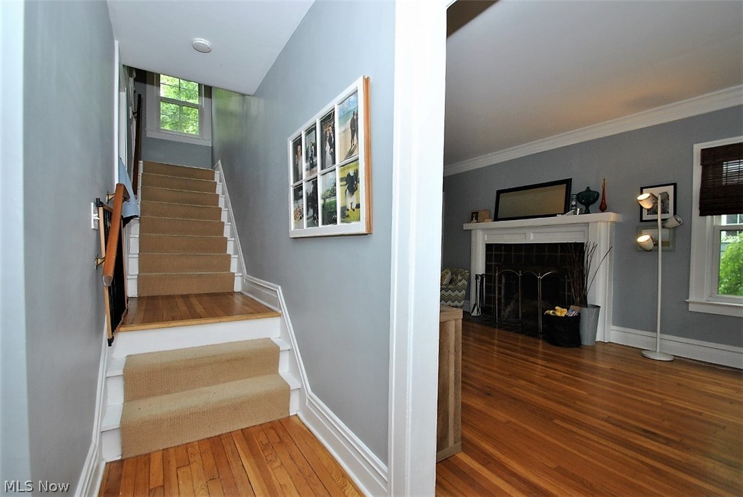 3334 Ingleside Road Shaker Heights, OH 44122 - Photo 13 of 35 Stairway is carpeted and provides access to front and rear of the house from the landing.