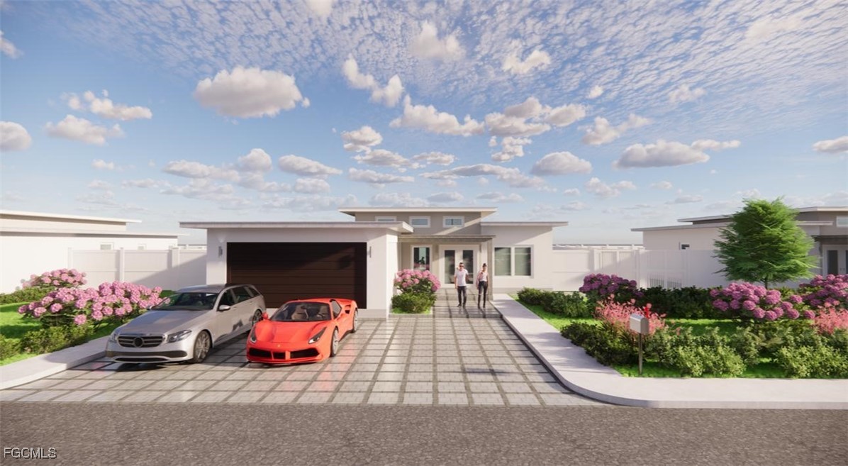 a front view of house with yard