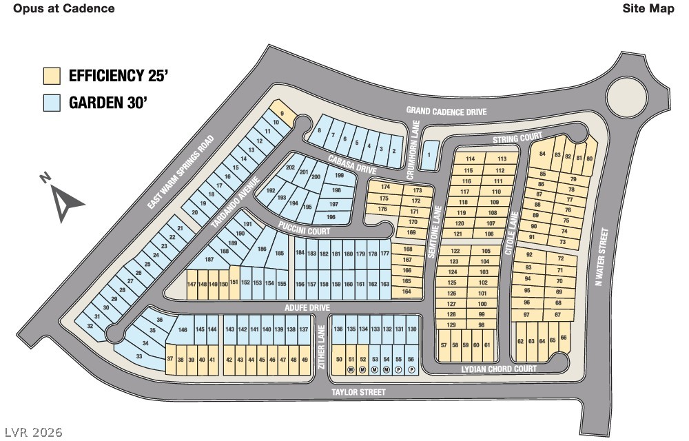 656 Semitone Lane Henderson, NV 89015 - Photo 28 of 28 Opus at Cadence Site Map