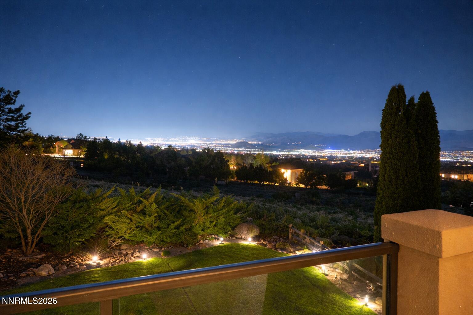 10129 Indian Ridge Drive Reno, NV 89511 - Photo 48 of 50 Cityscape and landscaped view at night