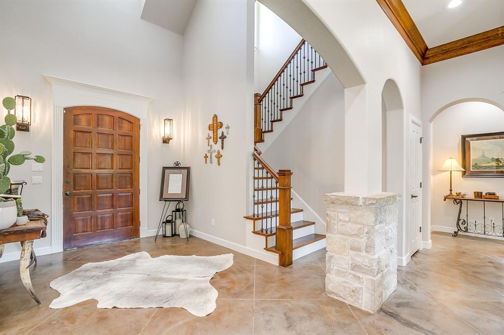 4991 Old Millsap Road Millsap, TX 76066 - Photo 5 of 40 a view of entryway with furniture and wooden floor