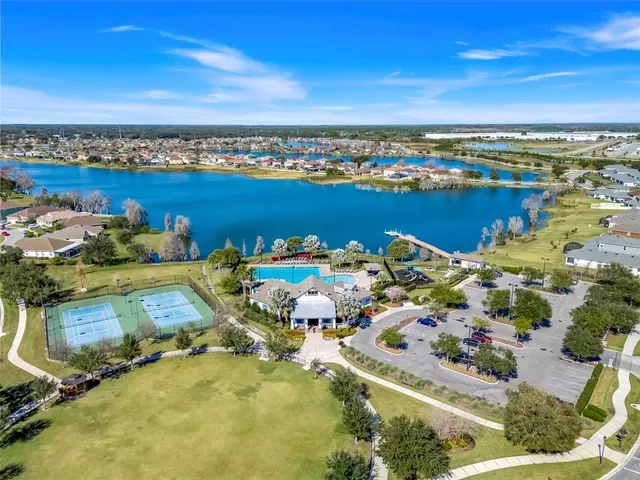 a view of a city and ocean view