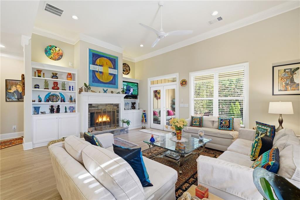 608 Red Leaf Way Canton, GA 30114 - Photo 14 of 43 a living room with furniture and a fireplace
