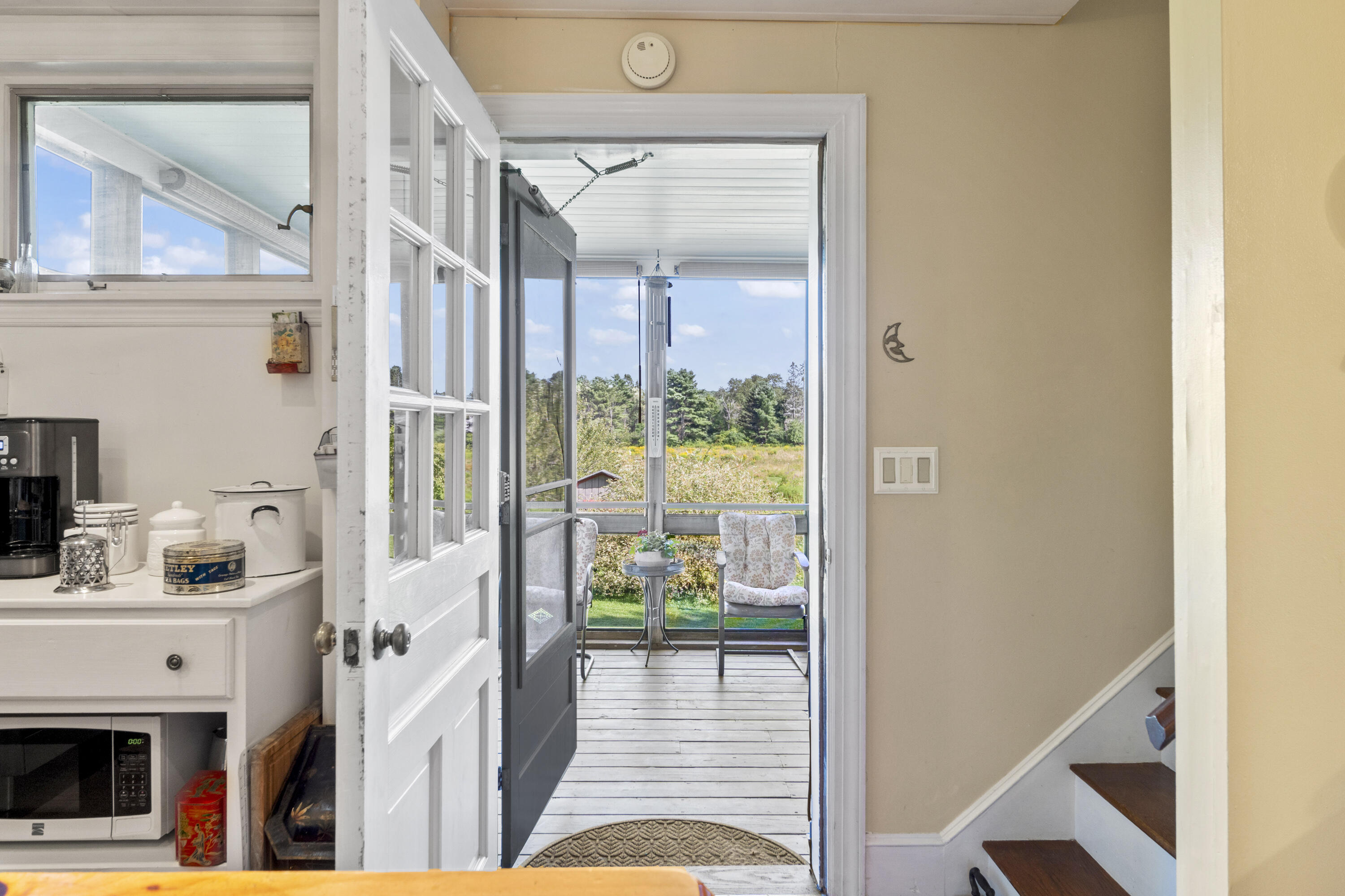 159 Dock Road Alna, ME 04535 - Photo 41 of 81 Kitchen w/ exit to back porch
